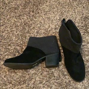 Black and Grey Toms Booties